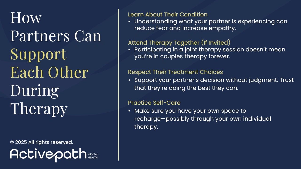 4 Ways Partners Can Support Each Other During Therapy
